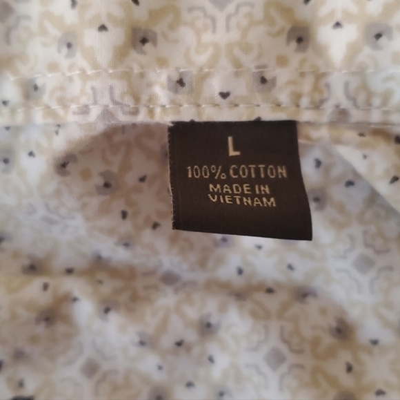 Tasso Elba Men's Short Sleeve Geometric Button Up Shirt, Large - Picture 11 of 12